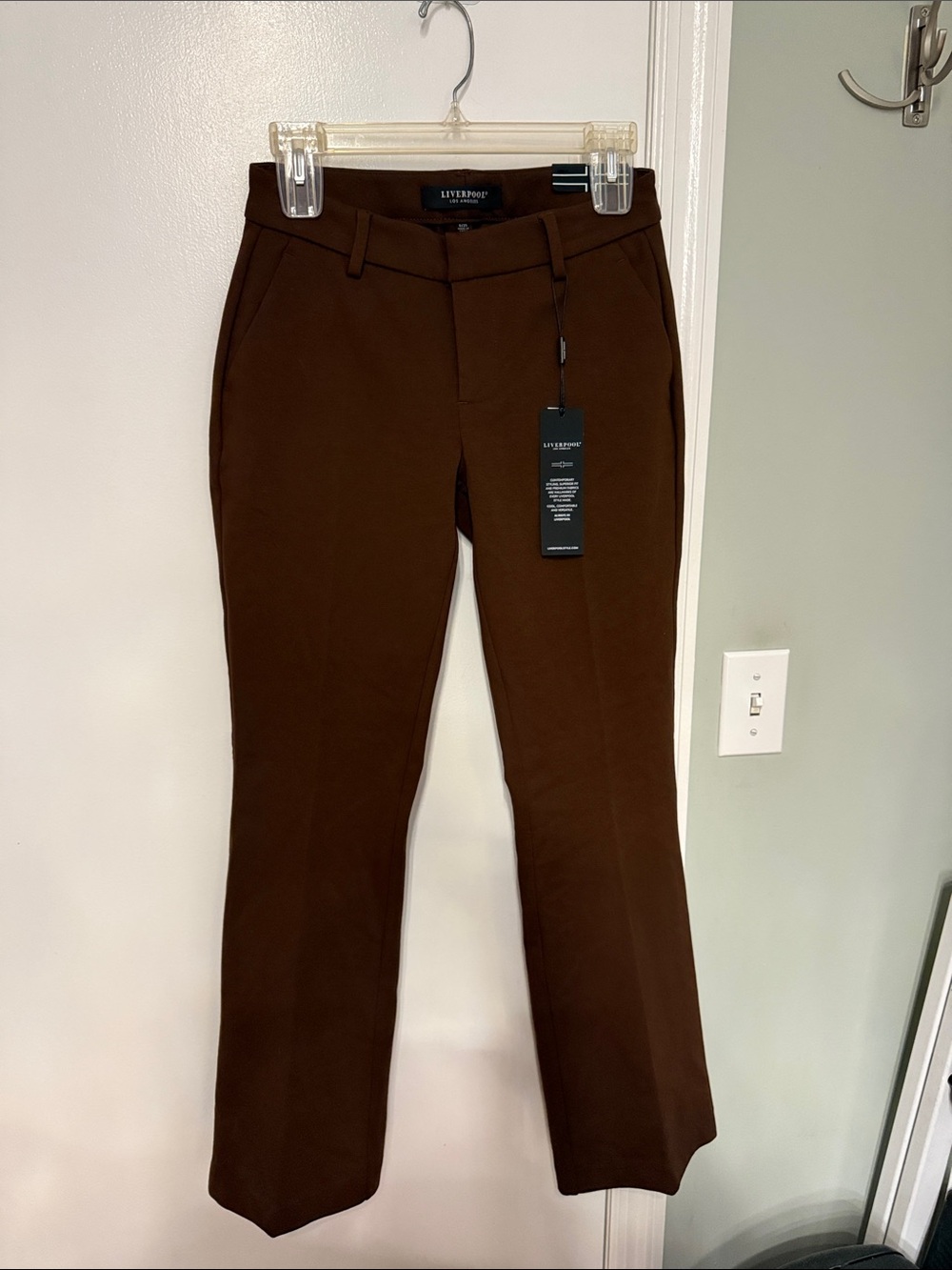 Liverpool Women's Brown Boot Cut Dress Pants
